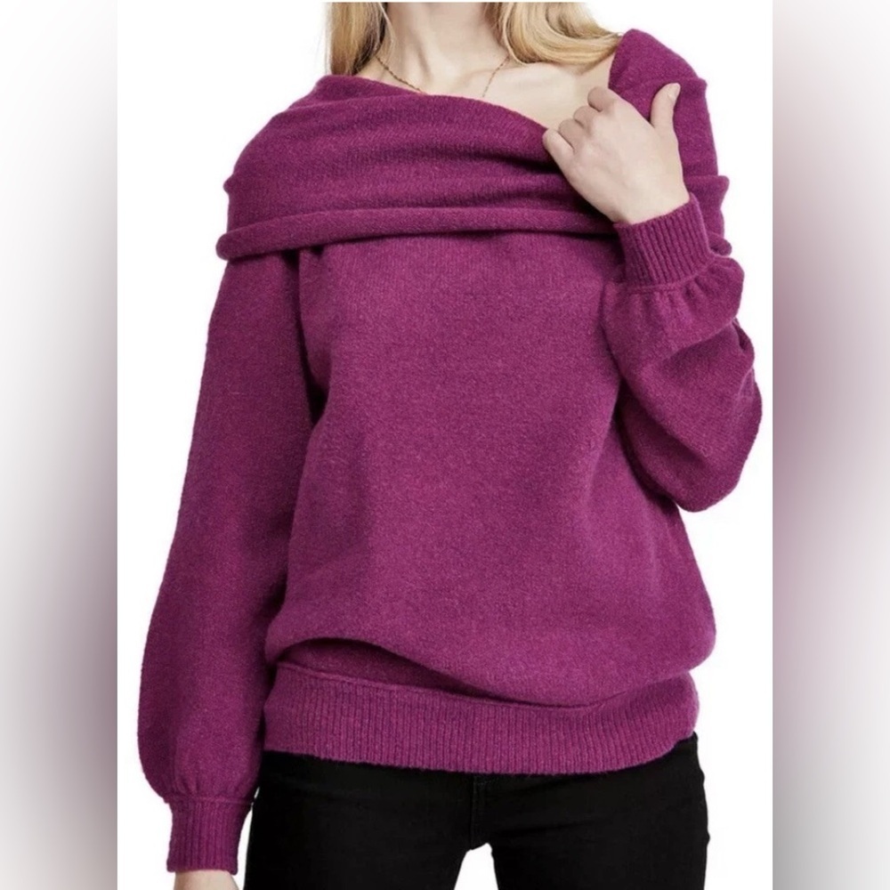 Free People Echo Beach Pullover Sweater in Magic Orchid